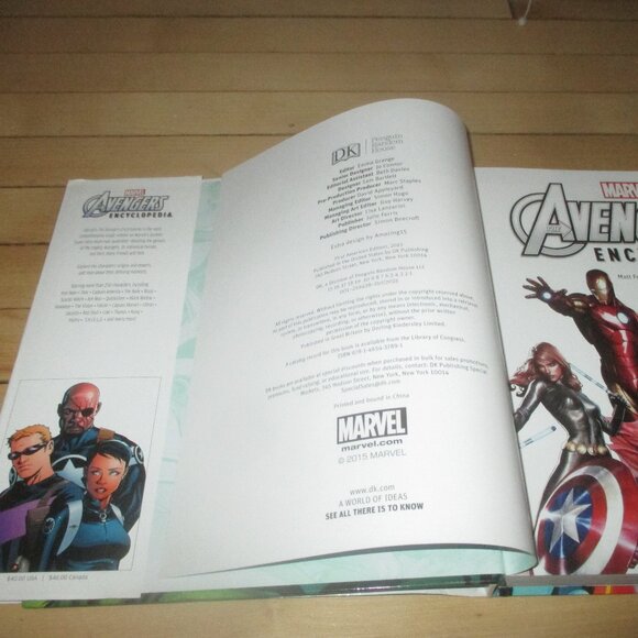 Marvel Avengers Encyclopedia (2016) Marvel Comics Hardcover - Picture 3 of 11